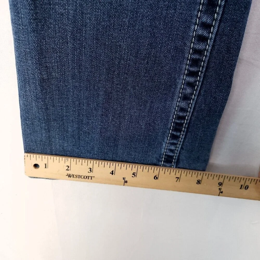 Miss Me Jeans Women Size 28 Blue Signature Rise Boot Stretch Thick Stitch_15